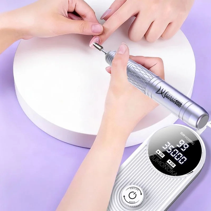 Professional Nail Drill and Equipment Tools Kit Nail Sander Manicure Cutter Machine Bits Art Supplies Set Electric Nail Grinder