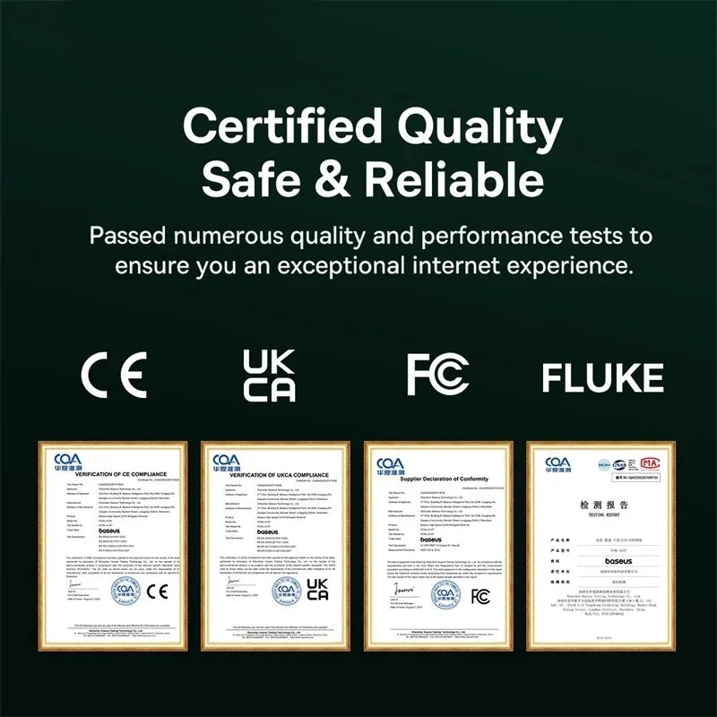 Cat 8 Ethernet Cable, High Speed Braided 40Gbps 2000MHz Network Cord RJ45 Cable Compatible for Gaming Cat7 Cat6a Cat6 Cable