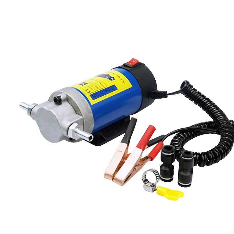 Oil Diesel Extractor Pump 12V-24V Electric Scavenge Suction Transfer Change Pump with Tubes 100W 4L for Car Boat Motorcycle