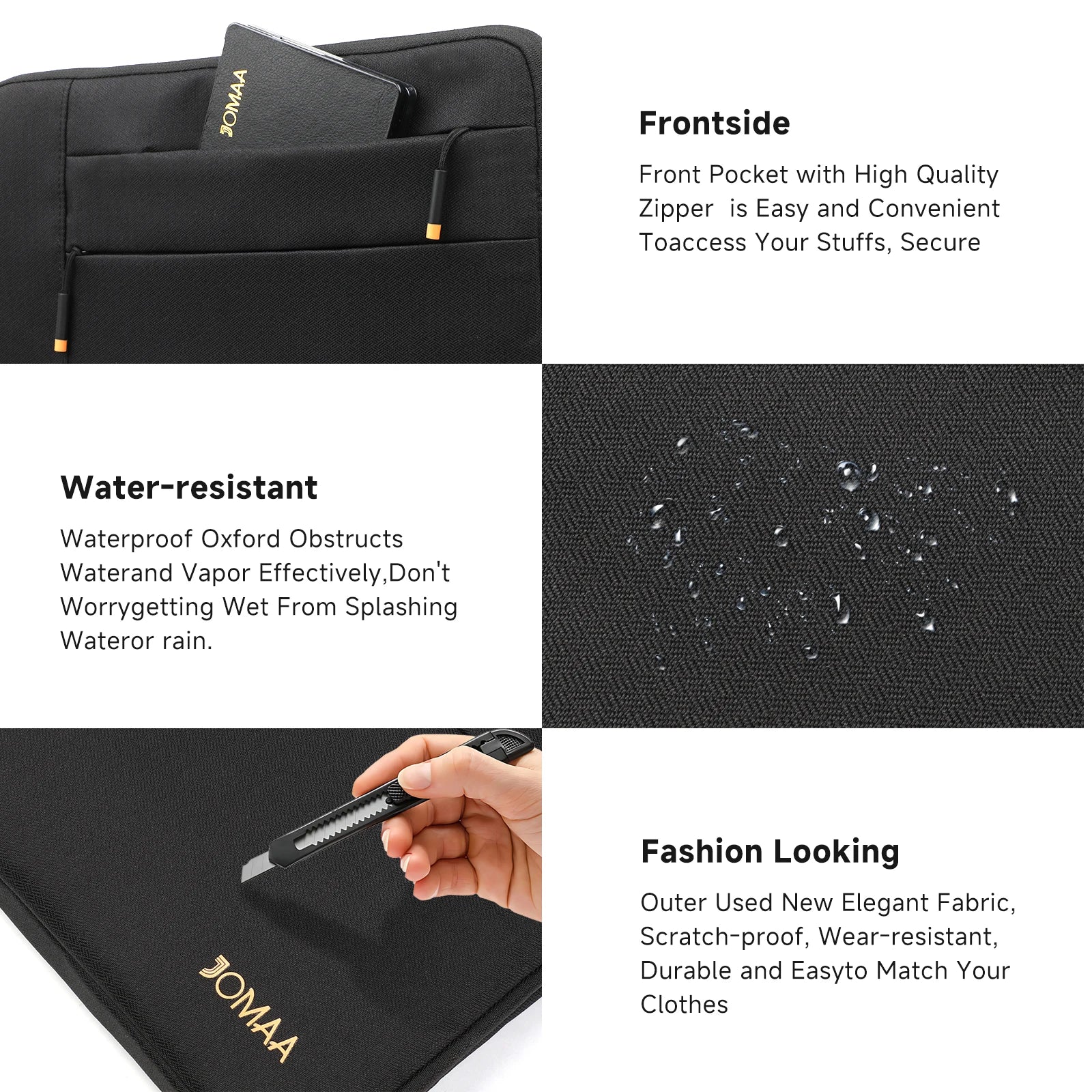 Laptop Case,13/14inch Laptop Sleeve Case,Shockproof Protective Water Repellent with Accessory Pocket, for Dell Lenovo Notebooks