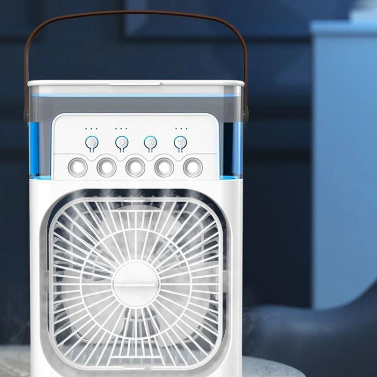 Three-in-one Fan Air Conditioner Mini Portable Spray Fans Rechargeable Home Mist Electric Outdoor Desk Handy Humidifier Cooling