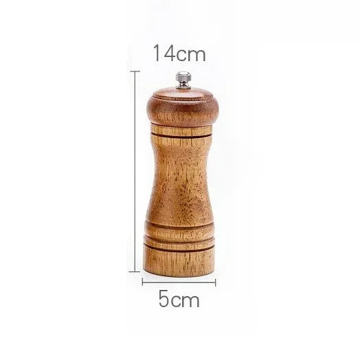 Wood Pepper Grinder,  Salt Mill Pepper Grinder, Salt Shakers with Adjustable Ceramic Rotor Wood Pepper Grinder for Your Kitchen