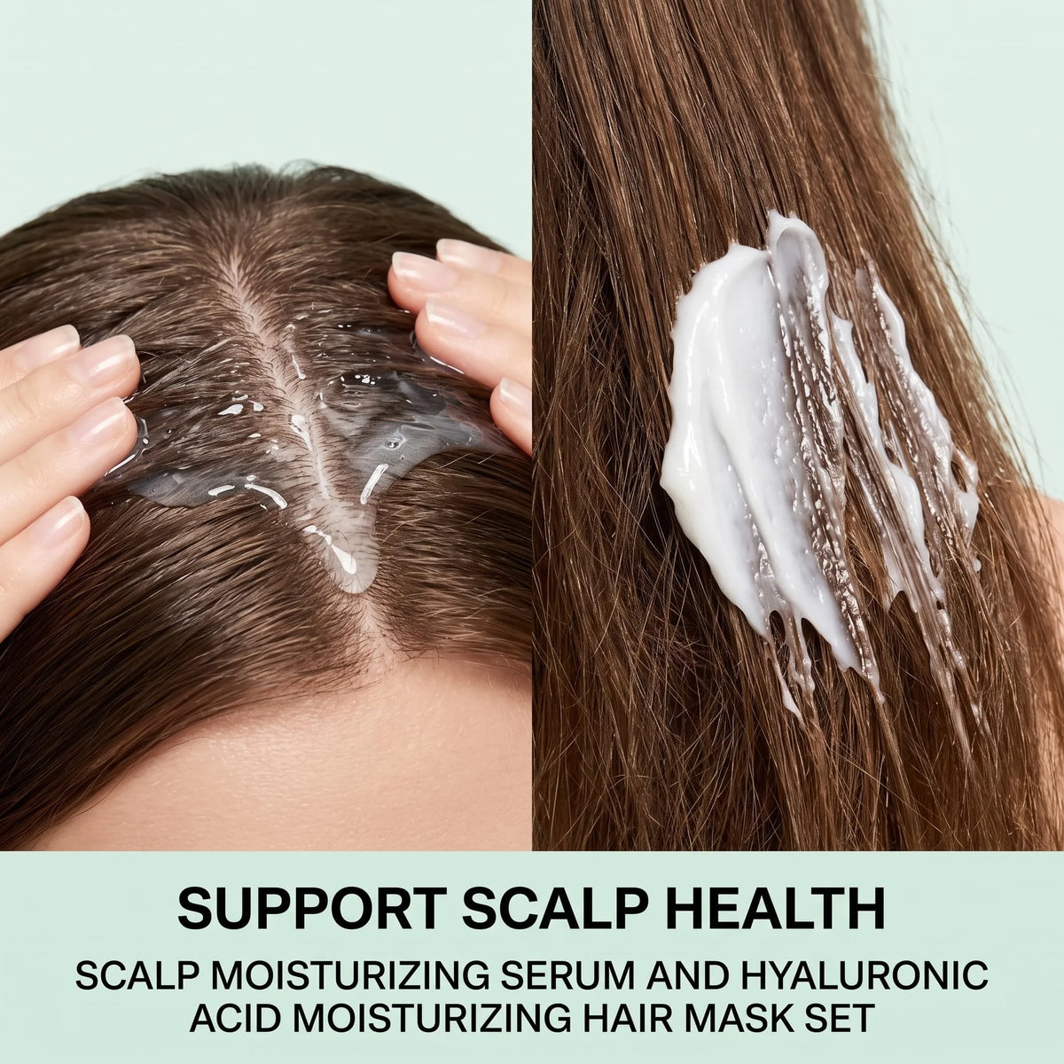 Deep Moisturizing Hair Mask With Hyaluronic Acid Collagen Conditioner Scalp Care Essence Set For Dry Damaged Frizzy Hair Smooth