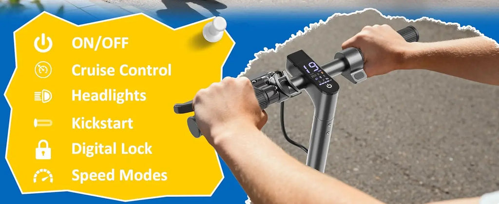 Sigravy Electric Scooter for Kids,Teens,Teenager, Students, Foldable Commuter E Scooter for Teens, 350W Motor, 19 MPH, Up to 26 Miles Range, 8.5" Solid Tires, Cruise Control, 19MPH Max Speed, LED Display,APP Control