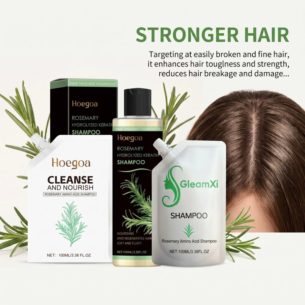 Rosemary Shampoo Anti-Hair Loss Shampoo Deep Scalp Cleansing & Moisturizing Hair Care Set for Dry Damaged Hair Strengthens Roots