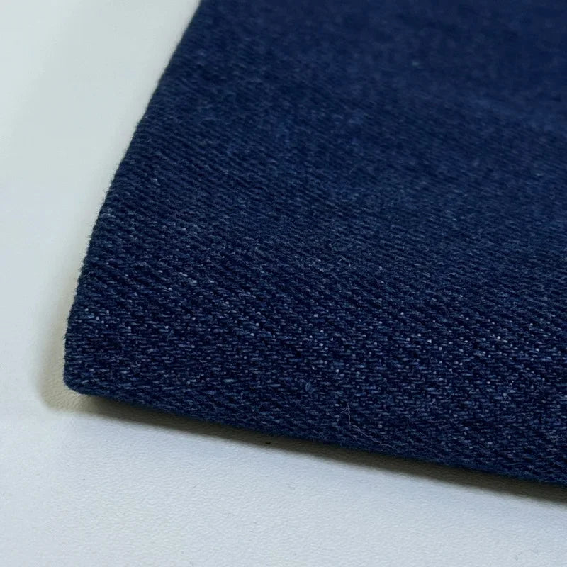 Twill Cotton Denim Fabric By The Meter for Jeans Clothes Dresses Handbags Shoes Hats Sewing Cloth Wearable Blue Black