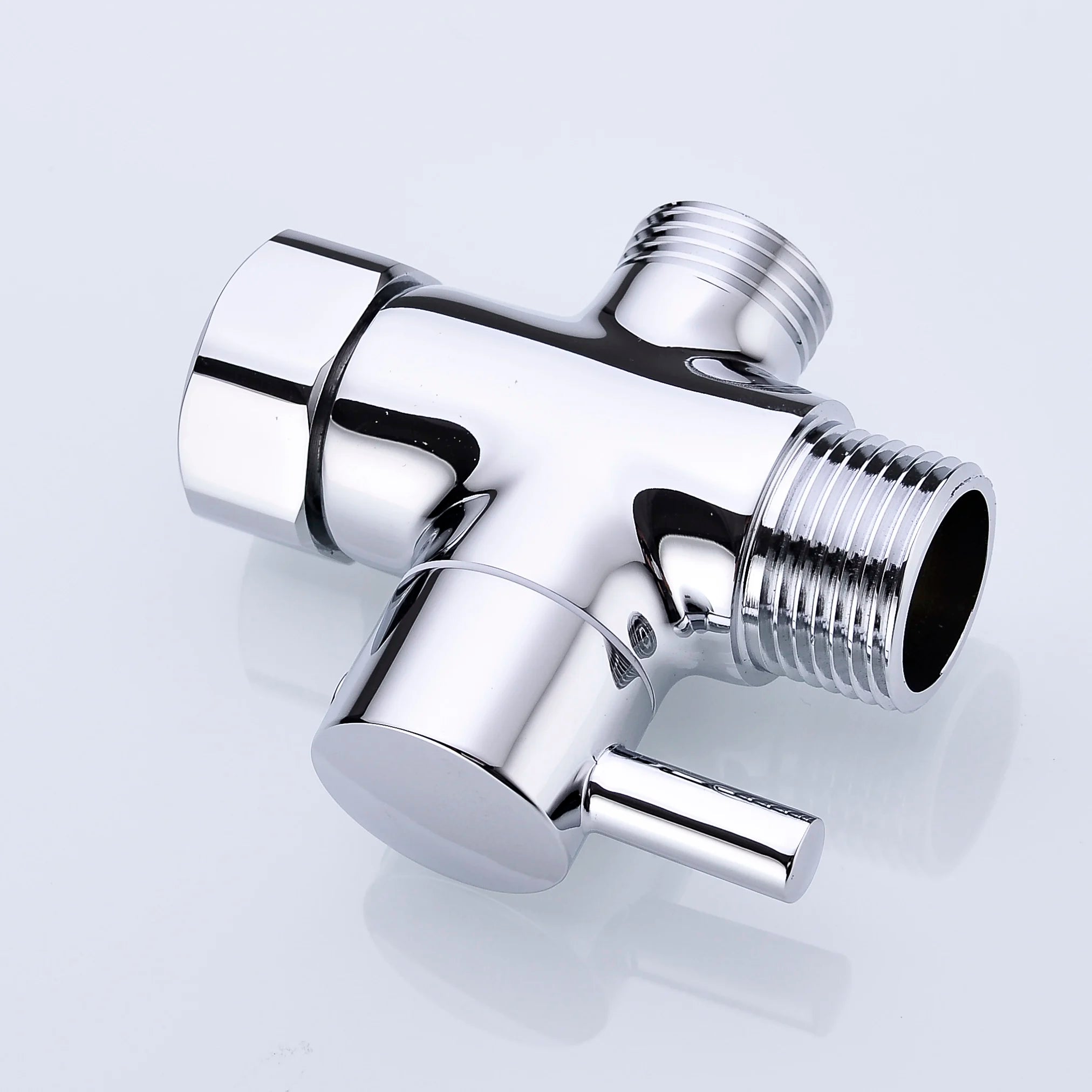 3-way G1/2 Shower Diverter Valve Water Separator Shower Tee Adapter Adjustable Faucet Switcher Bathroom Replacement Part