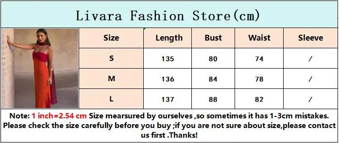 Color Blocking Scarf Collar Suspender Women Maxi Dress Spaghetti Strap High Split Floor Length Evening Dresses Lady Party Robes