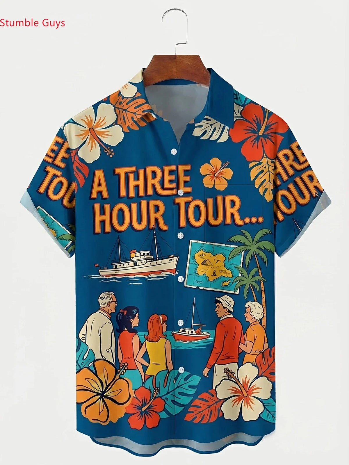 Men's 2026 New Hawaiian Shirt Summer Casual Man Women Short Sleeve Vibrant Beach Party Print Fashion Tops