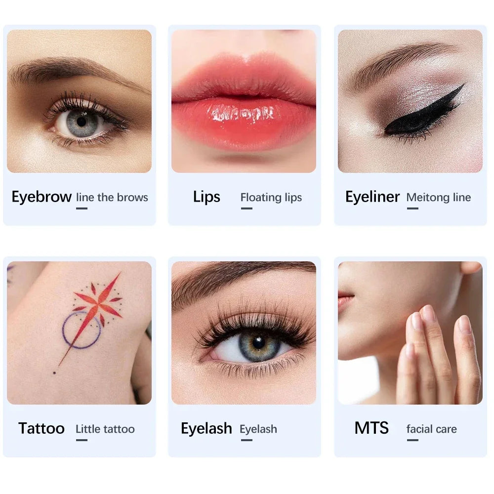 Permanent Makeup Machine Kit Microblading Machine, Eyebrow Tattoo Machine - Microshading, Lip, Ombre Brows, Machine Tattoo Pen