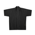 Pleats Original Design Men's Jacket 2024 Spring Summer Half-sleeved Cardigan Pleated Loose Large Size Short-sleeved Jacket Suit