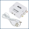 1080P RCA AV To HDMI-compatible Adapter Converter AV2HD Audio Video Cable CVBS AV Adapter with USB Cable