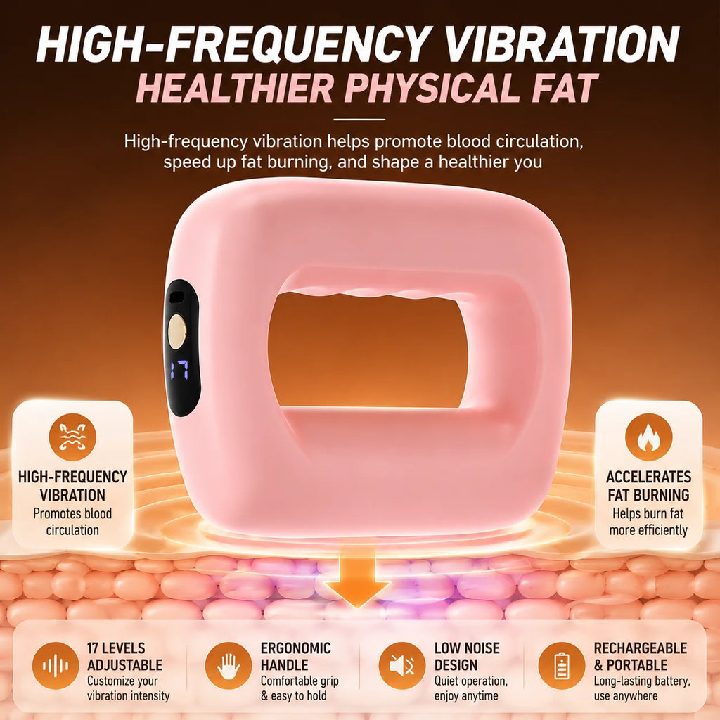 Mini Fat Shaking Massager USB Rechargeable Vibrating Muscle Relaxation Body Slimming Massage Device Portable Fitness Tool