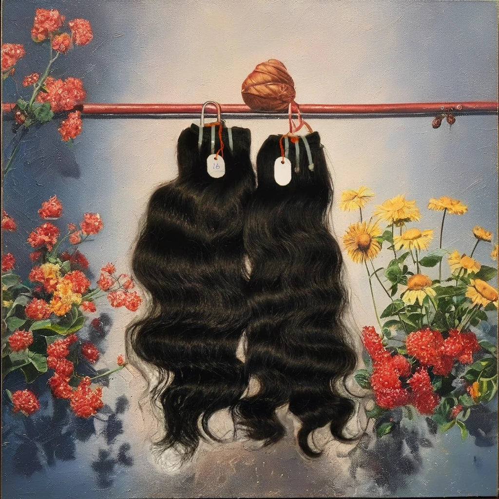 100% Raw Unprocessed Virgin Cuticle Aligned Indian Hair Extensions 12" 14"  One Donor Loose Wave Bundles Light Color Raw Hair