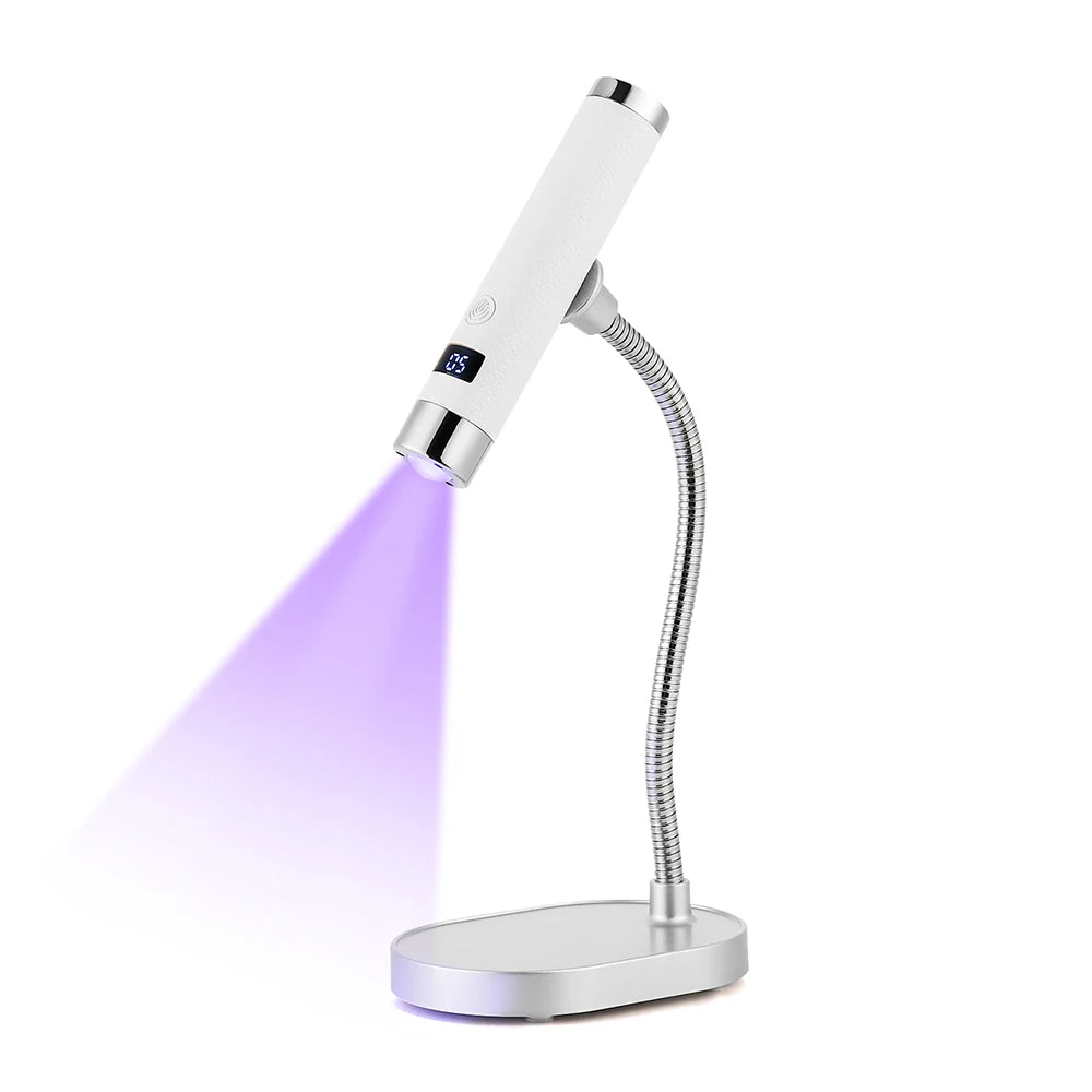 Auto-Sensing Handheld Nail Dryer Smart Sensor Nail Gel Curing Desk Nail Lamp Portable Gel Nails Fast Drying UV LED Light Pen