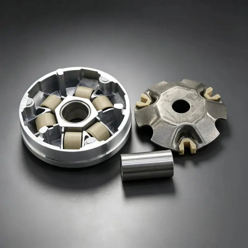 Scooter Variator Clutch Assembly Rustproof Aluminum Alloy Wear Resistant Rollers Fits for Common Street Scooters