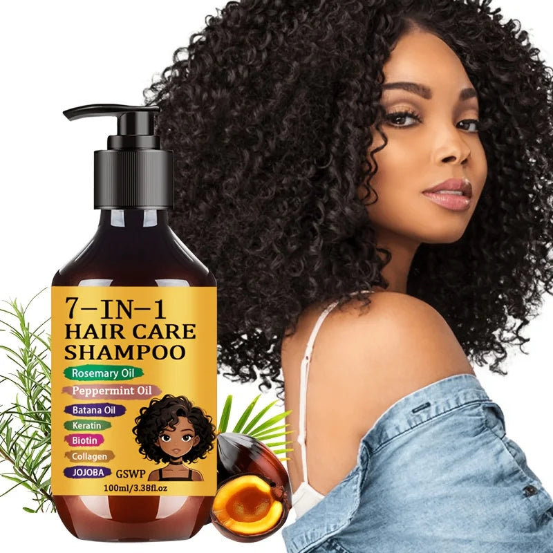 GSWP 7-in-1 Hair Care Moisturizing Shampoo, Nourish Hair Keeping Hair Voluminous and Styled While Staying Fresh. 100/200ml.