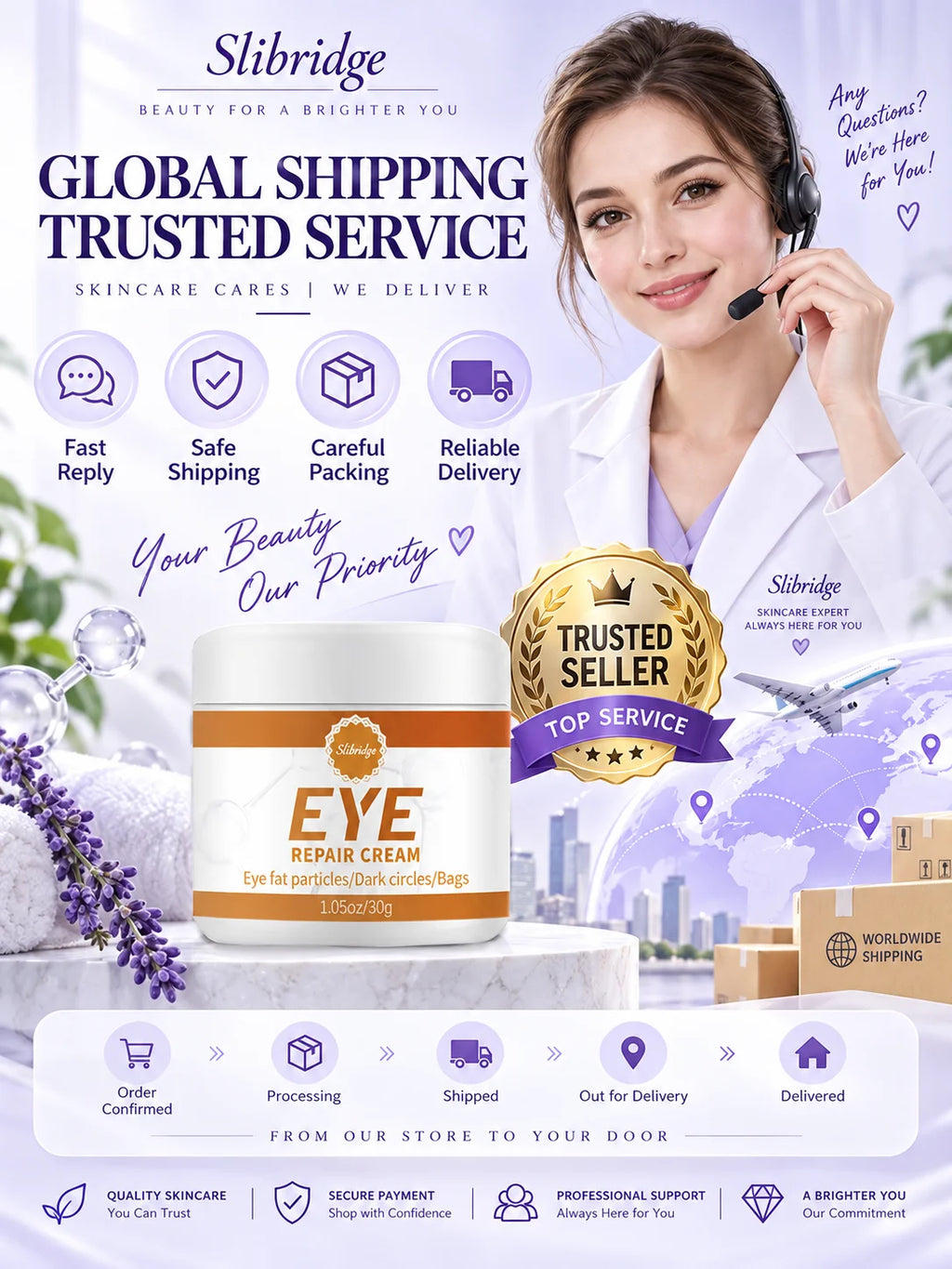 Eye Serum Set Promotes Firming Reduces Eye Bags Lightens Dark Circles Smoothes Fine Lines Care for Men Women