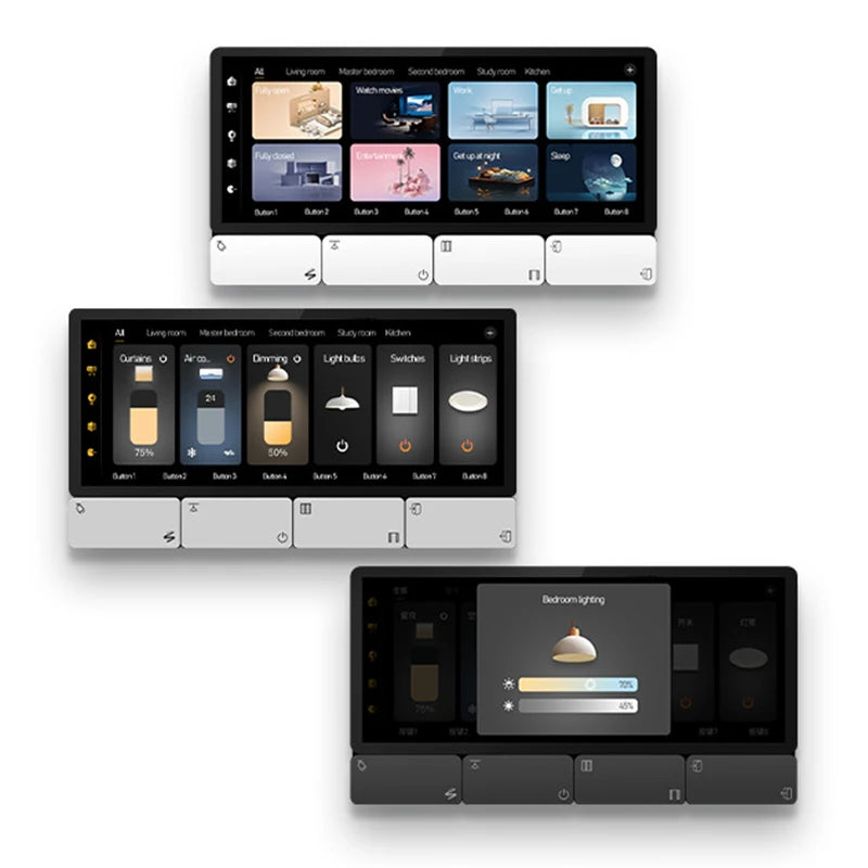 6.2 Inch WIFI TUYA ZIGEBEE Smart home multifunctional IR Central control panel Android 11 bluetooths audio wall amplifier system