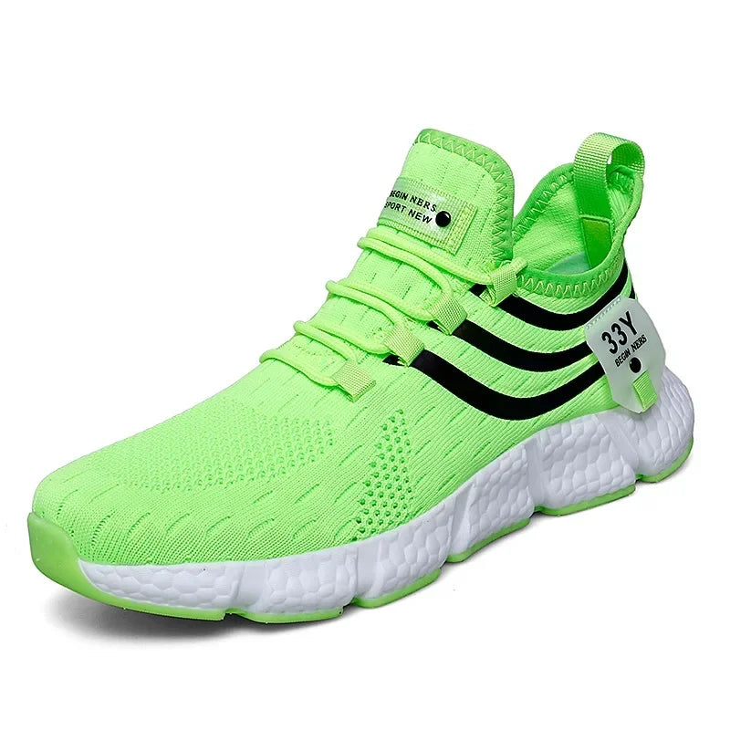 Spring New Wear Resistant Running Shoes Fashionable Trendy Elevated Flat Shoes Comfortable Soft Sports Shoes with Hollow Design