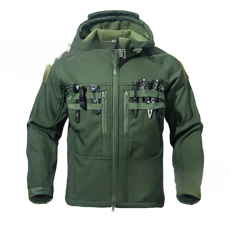 Jumper for Men, Jacket for Men, Soft-shell Jacket, Warm and Insulated, Waterproof, with A Strong Aggressive Style.