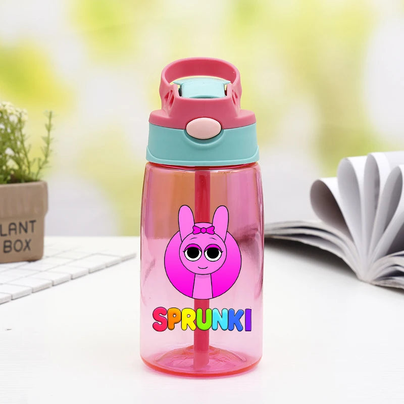 Sprunki Fashion Water Cups with Draw for Boys Girls Anime Outdoor Fashion Cup Students Portable Sports Water Bottle Kids Gifts