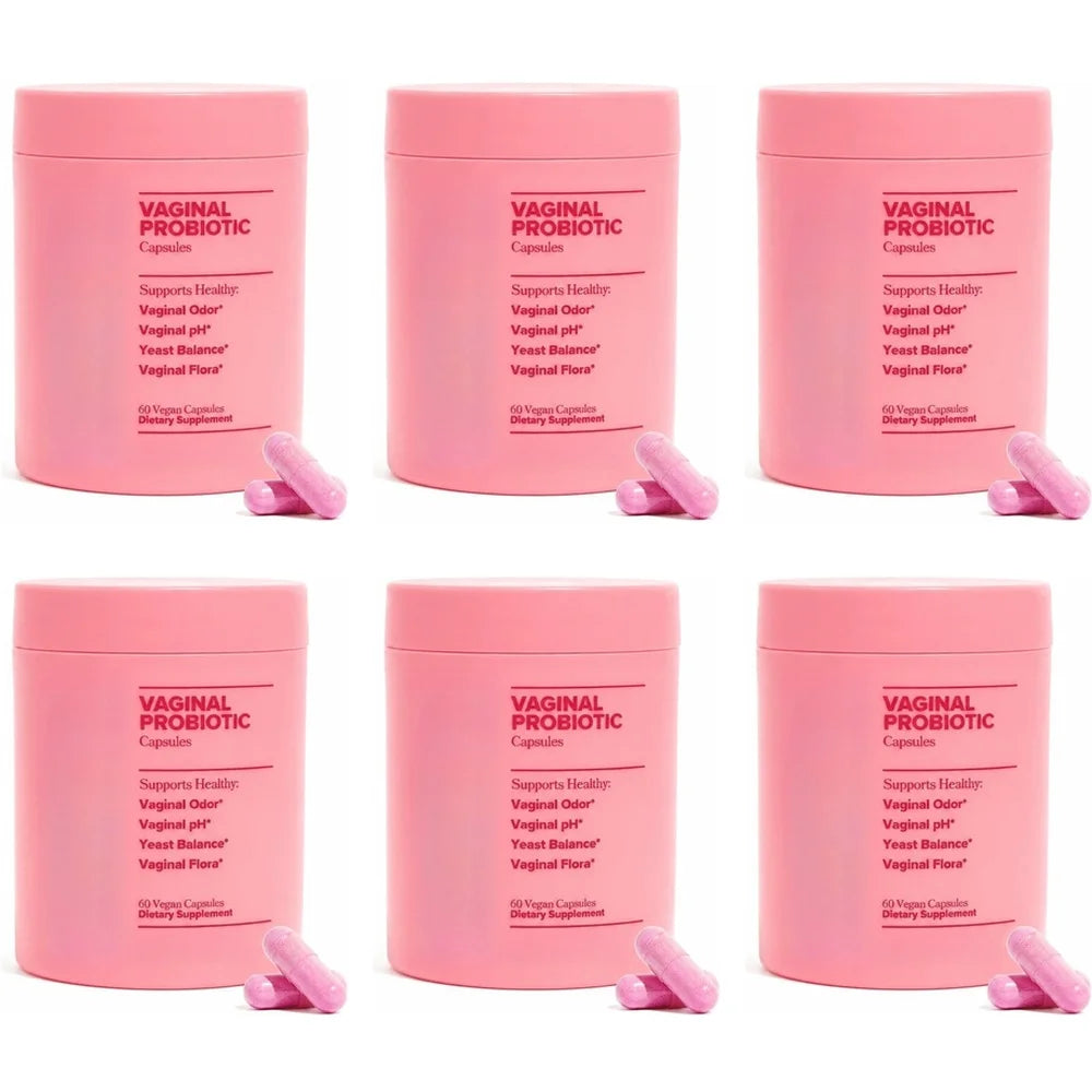 Women's Vaginal Probiotic Capsules, 5 Billion CFU, Healthy Odor Support, PH Yeast Balance & Flora Support, Vegan, 60 Count