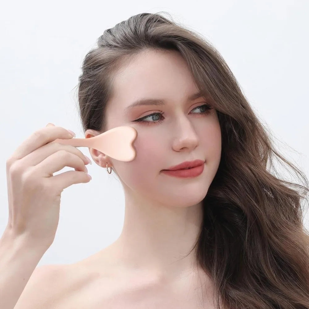 20 Beads Design Point Pressing Massager Reduce Puffiness Skin Scraping Facial Roller Face Lifting and Tightening