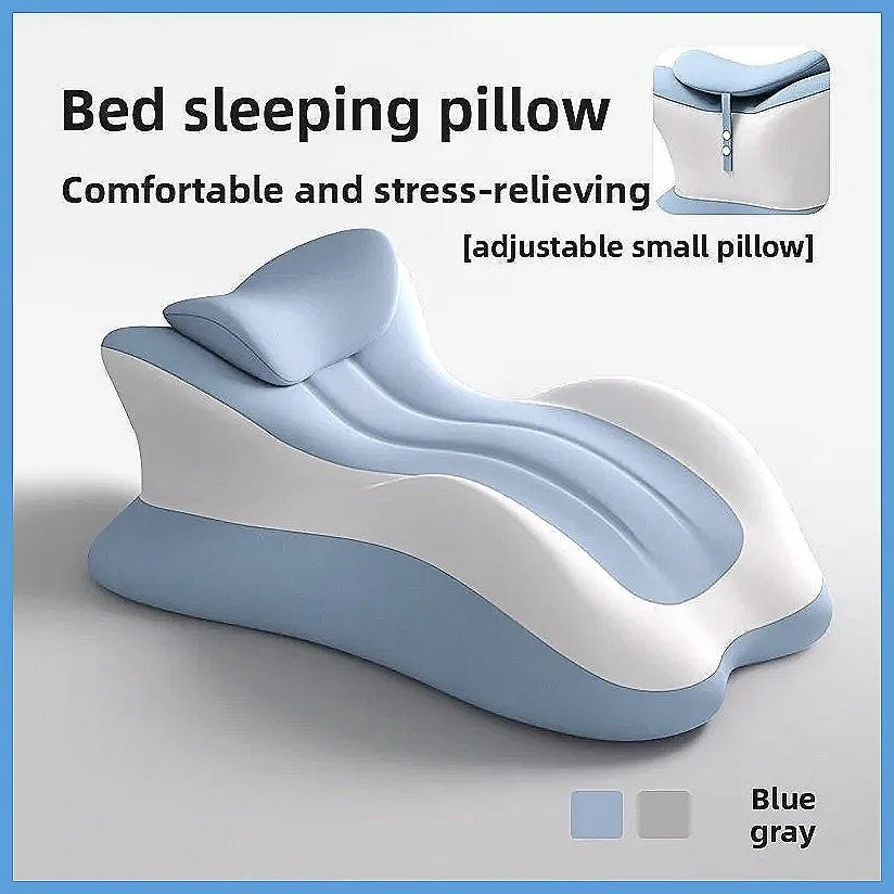 Memory Foam Bed Wedge Pillow Anti Snoring Acid Reflux Relief Neck Back Leg Pain Support for Reading Sleeping Post