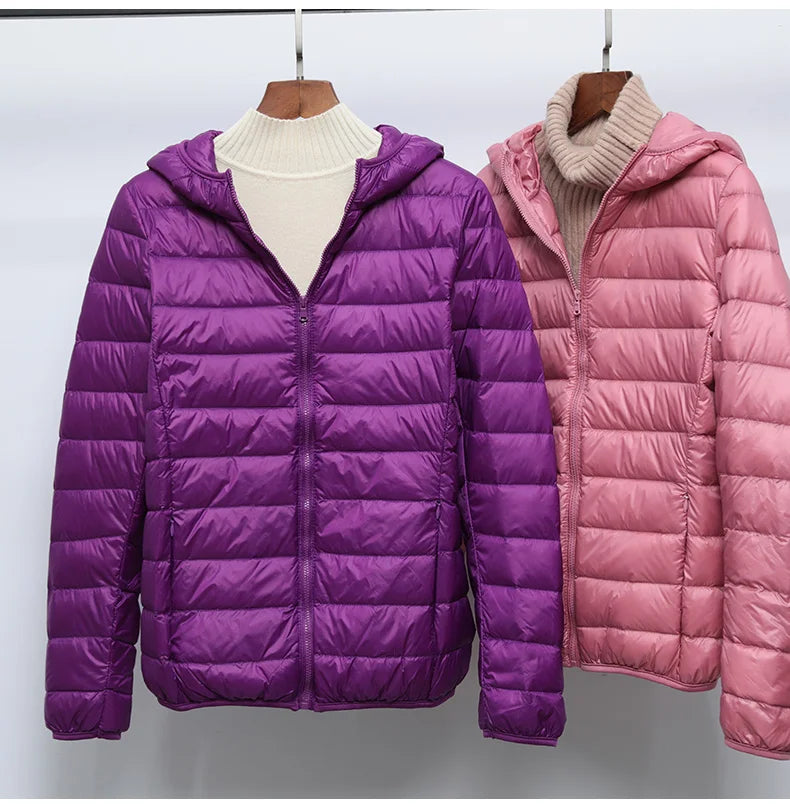 Spring Autumn Women Jackets 2024 Winter Female White duck down Jacket Fashion Ultralight Women Parka Packable Casual Puffer Coat