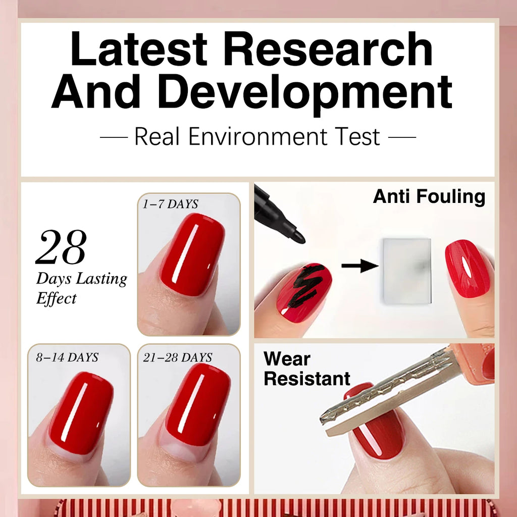 Hassleless Crystal-Coating Gel Top Coat — Upgraded Ultra-Glossy Finish, Stain-Resistant & Scratch-Resistant / Base Coat