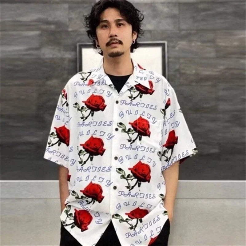 Classics 2025 WACKO MARIA Shirt Photo Print Vintage Men's And Women's Loose Hawaiian WACKO MARIA Short Sleeve Shirt T-Shirts