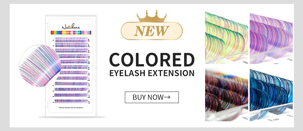 NATUHANA 3D W Shape Lashes Premade Volume Fan Lash Extensions Natural W Style Lashes Faux Mink Individual Lashes Makeup(2.0)