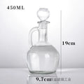 European-style 350ml Glass Oil Jug with Handle Oil Bottle Seasoning Bottle Household Olive Oil Bottle Kitchen Seasoning Tools