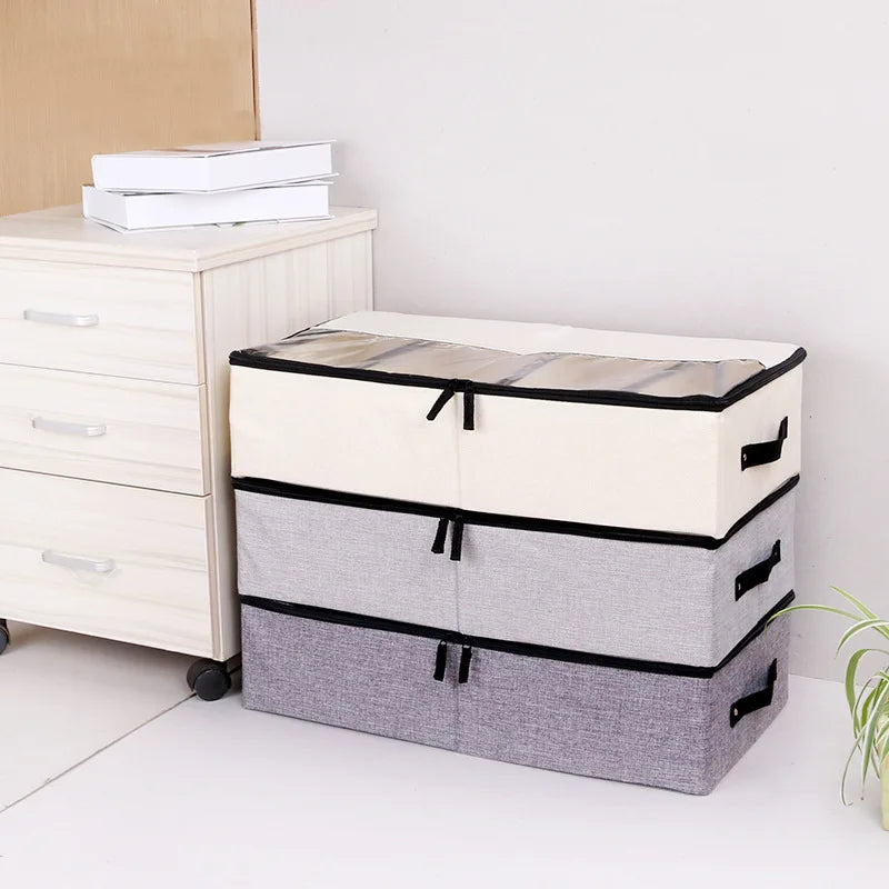 Thickened folding storage box Underwear divider with lid Closet storage box Shoes storage box Dust cover Drawer storage box Adju