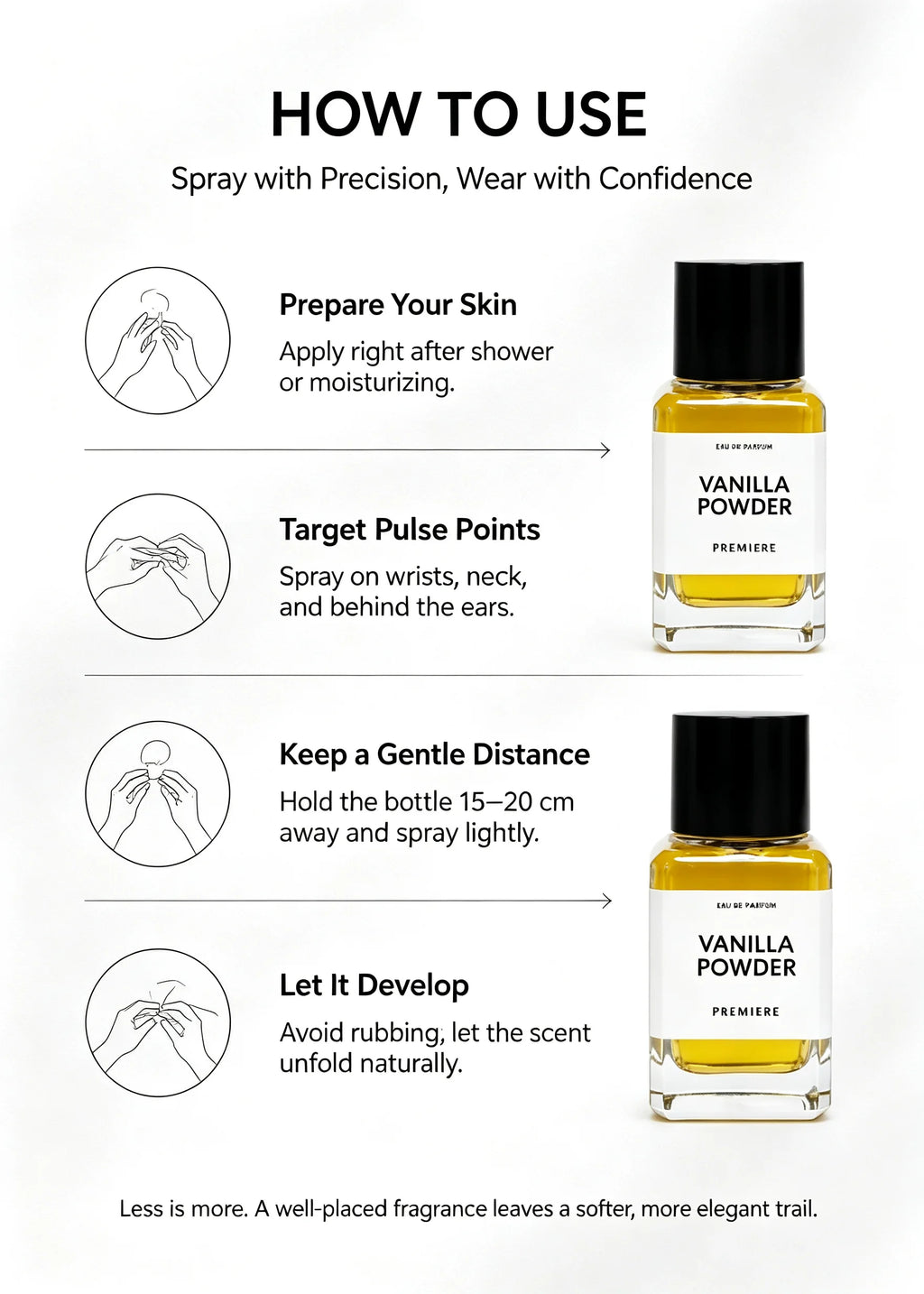 ENCENS SUAVE&Vanilla Powder&Santal Austral Unisex Perfume Oriental Woody Warm Subtle Scent Natural Long Unique Fragrance 100ml