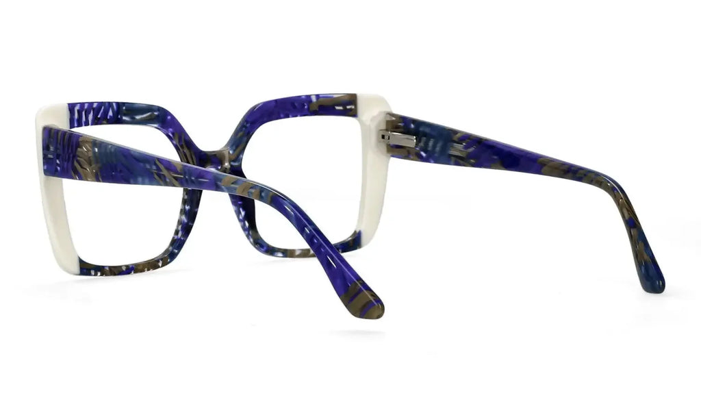 Square Big Frame Acetate Fiber Glasses Optical  Myopia Prescription Glasses Reading Glasses Ladies Customization Photochromic