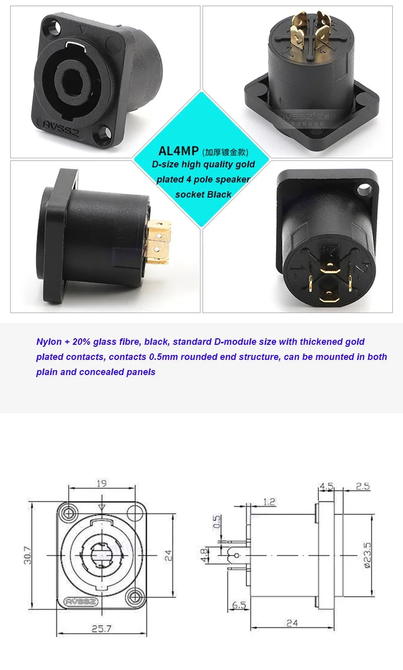 D-type Multifunctional Data Module 86 Panel audio video socket XLR VGA BNC RJ45 RJ11 Jack 3.5/6.35 RCA USB3.0 TypeC Connector