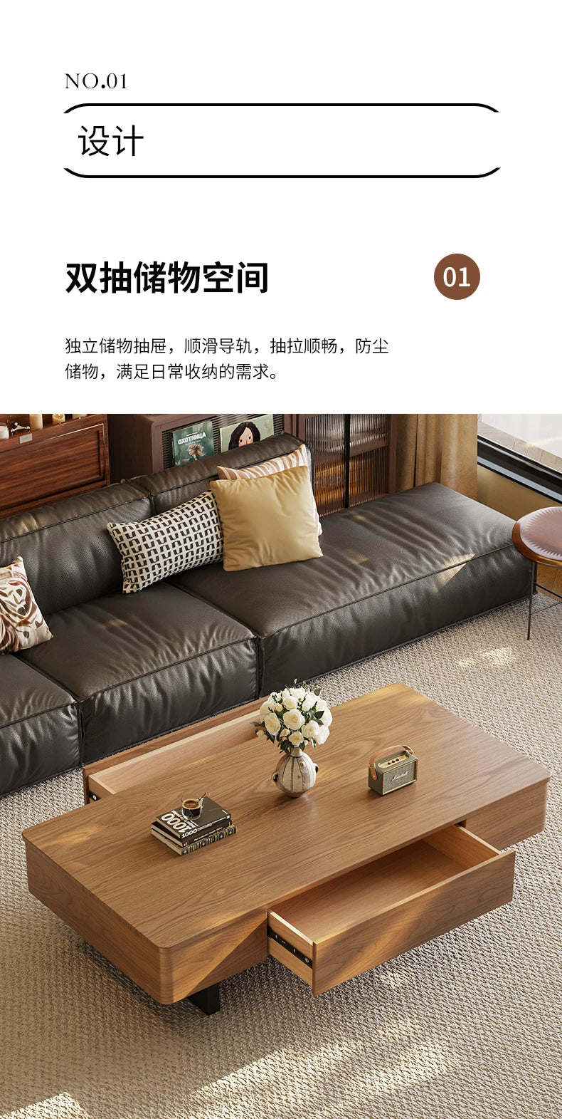 Modern Luxury Coffee Table Aesthetic Minimalist Trendy Coffee Tables Design Storage Mesa De Centro Sala Living Room Furniture