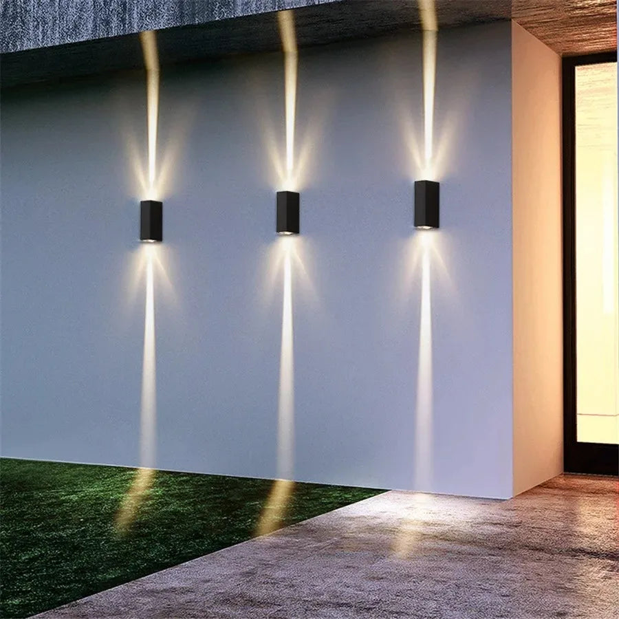 LED Indoor Outdoor Wall Lamps Villa Courtyard Pillar Spotlight Stair Lighting Boundary Home Illumination