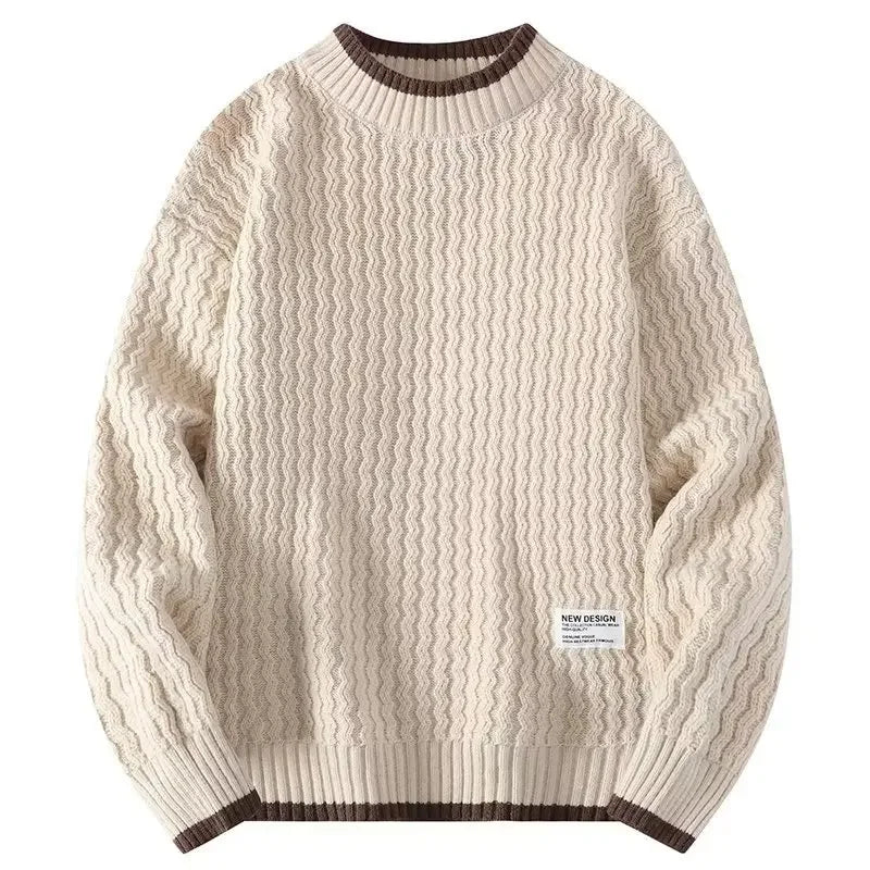 New Winter Fleece Turtleneck Sweater Men Warm Knit Pullovers Mens Casual Knitted Sweaters Solid Color Turtleneck Knitwear Man