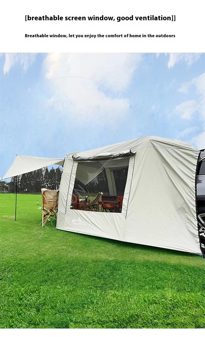 Portable Waterproof SUV Tail Tent Lohascamping Car box docking tent  3-4 people Dome tent Sunshade Tunnel style tent,Large tent,