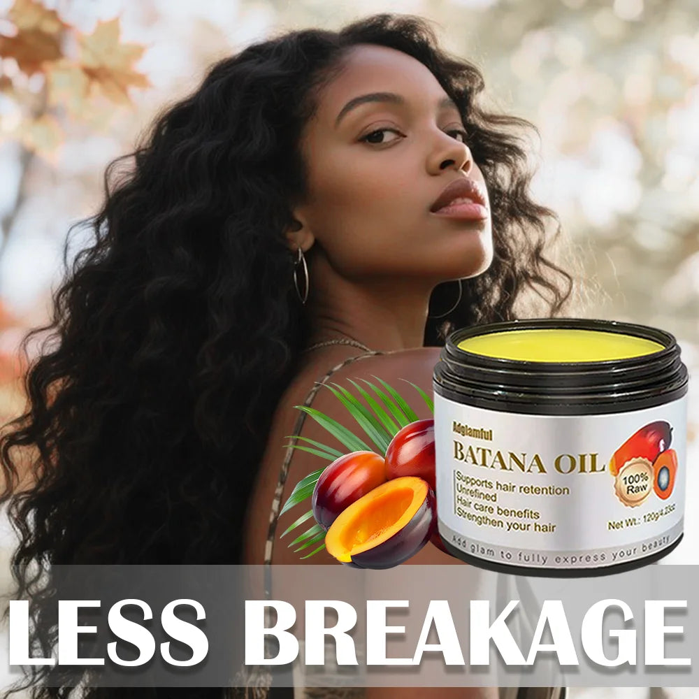 Batana Oil Hair Care Essential Oil for Dry and Frizzy Hair, Specifically for Damaged Hair from Perm and Dyeing, Provides 72 Hours of Long-Lasting Softness Without Frizz, No-Rinse Essential Hair Care Balm for Lazy People