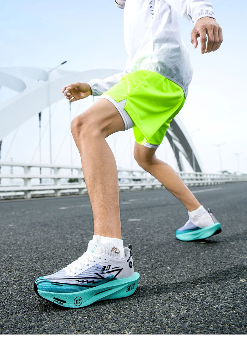 Men Running Shoes Carbon Board Marathon Sports Speciality Breathable Lightweight Women's Comfortable Athletic Nonskid Sneakers
