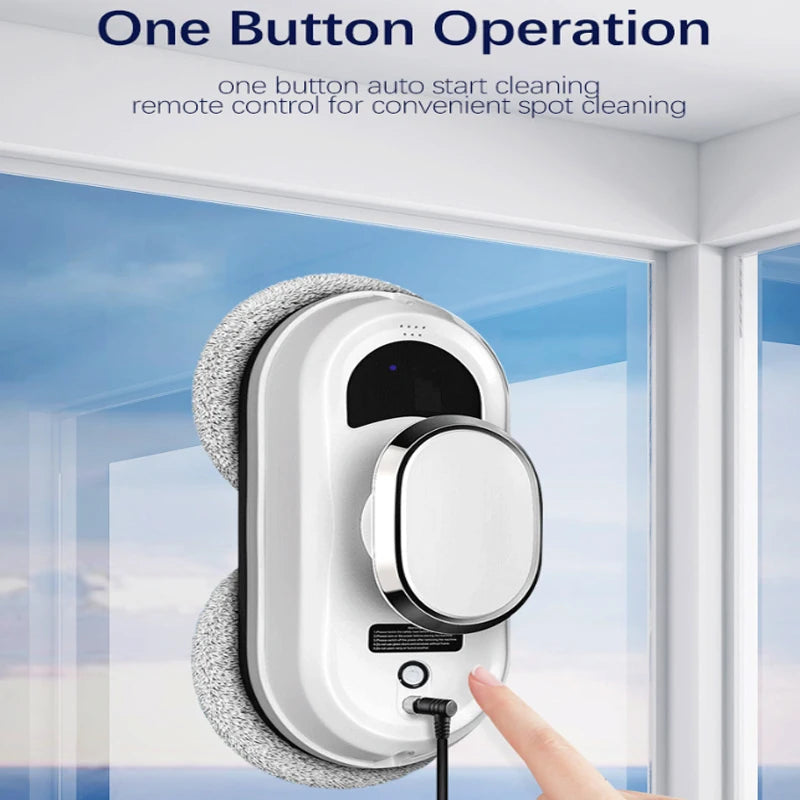 Window Cleaning Robot White Home Automatic No Spray and Water Spray Intelligent Wipe High-rise Large Area Window Clean