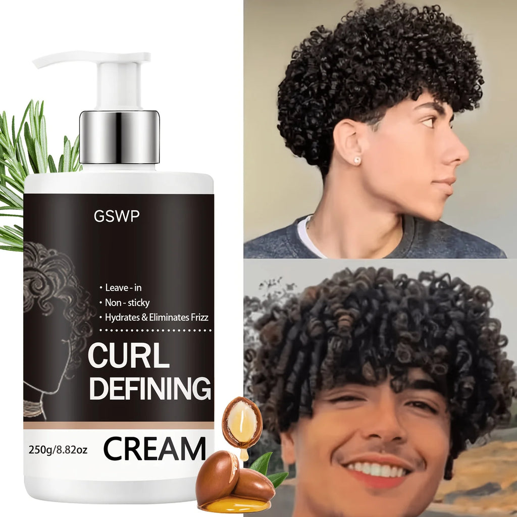 GSWP Men's Curl Moisturizing Cream, Provides Long-Lasting Curl Effects, Deep Moisturizing, Long-Lasting Curl Control. 250/500g