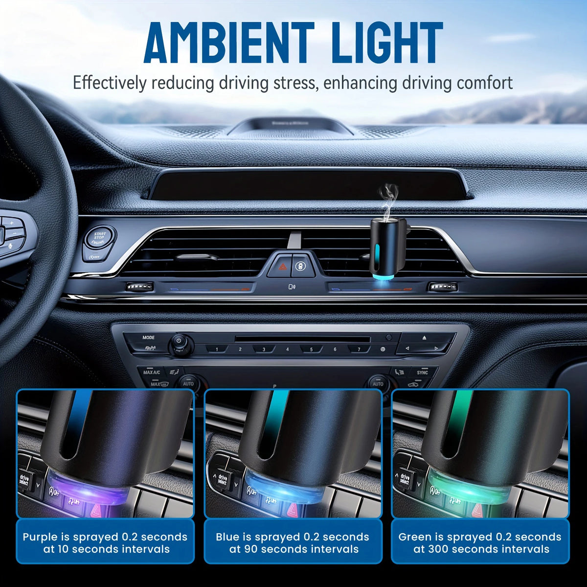 Smart Car Air Aromatherapy Diffuser Car Air Fresheners Humidifier Aromatherapy Car Air Freshener Removing Odors Car Accessories