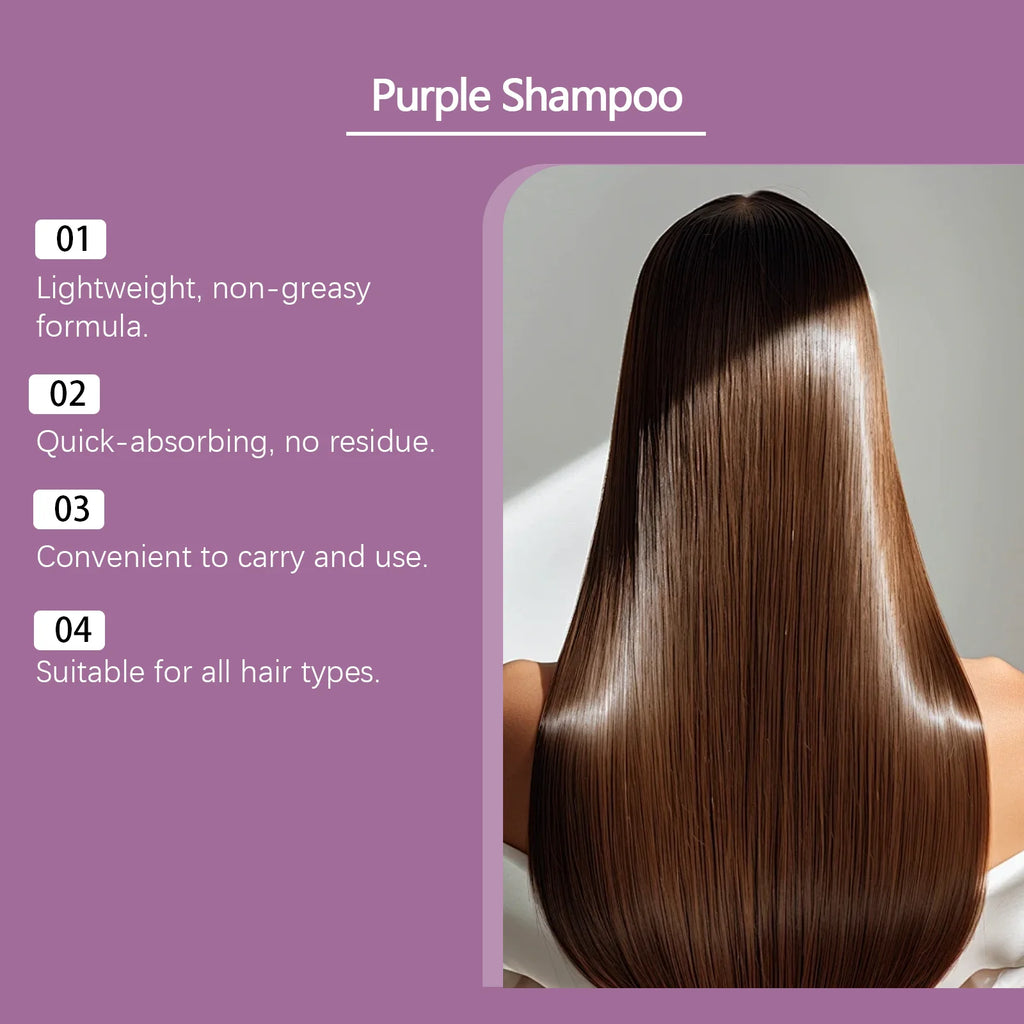 Purple Smooth Shampoo - Gently cleanses, adds volume, refreshes, moisturizes, and leaves hair shiny and nourished