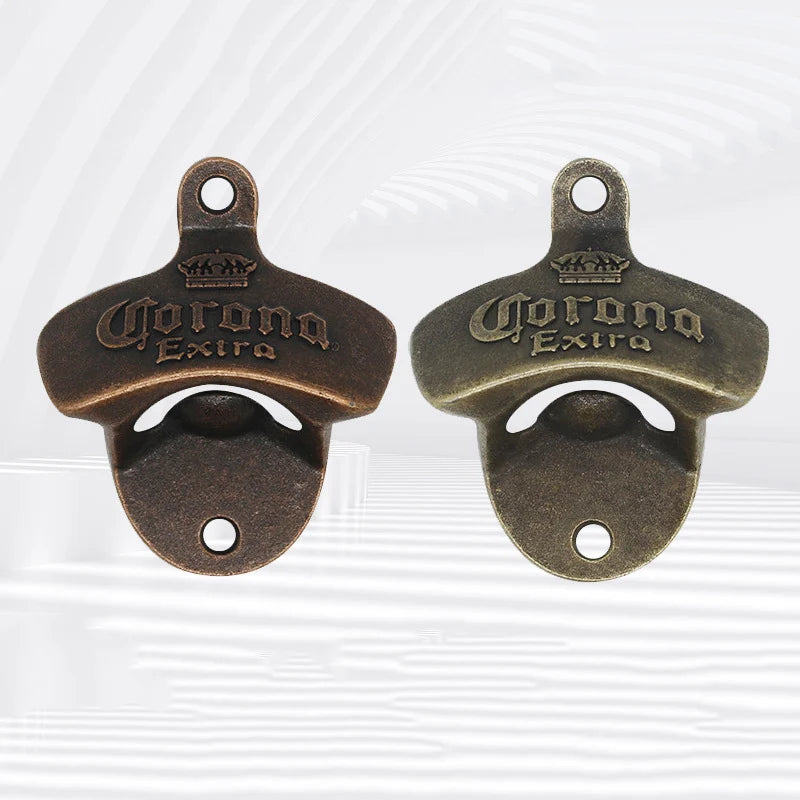 1pc Retro Decorative Bottle Opener Wall Mounted Hanging Beer Openers Bar Tools Alloy Electroplating Process Bar Cafe Wall Decor