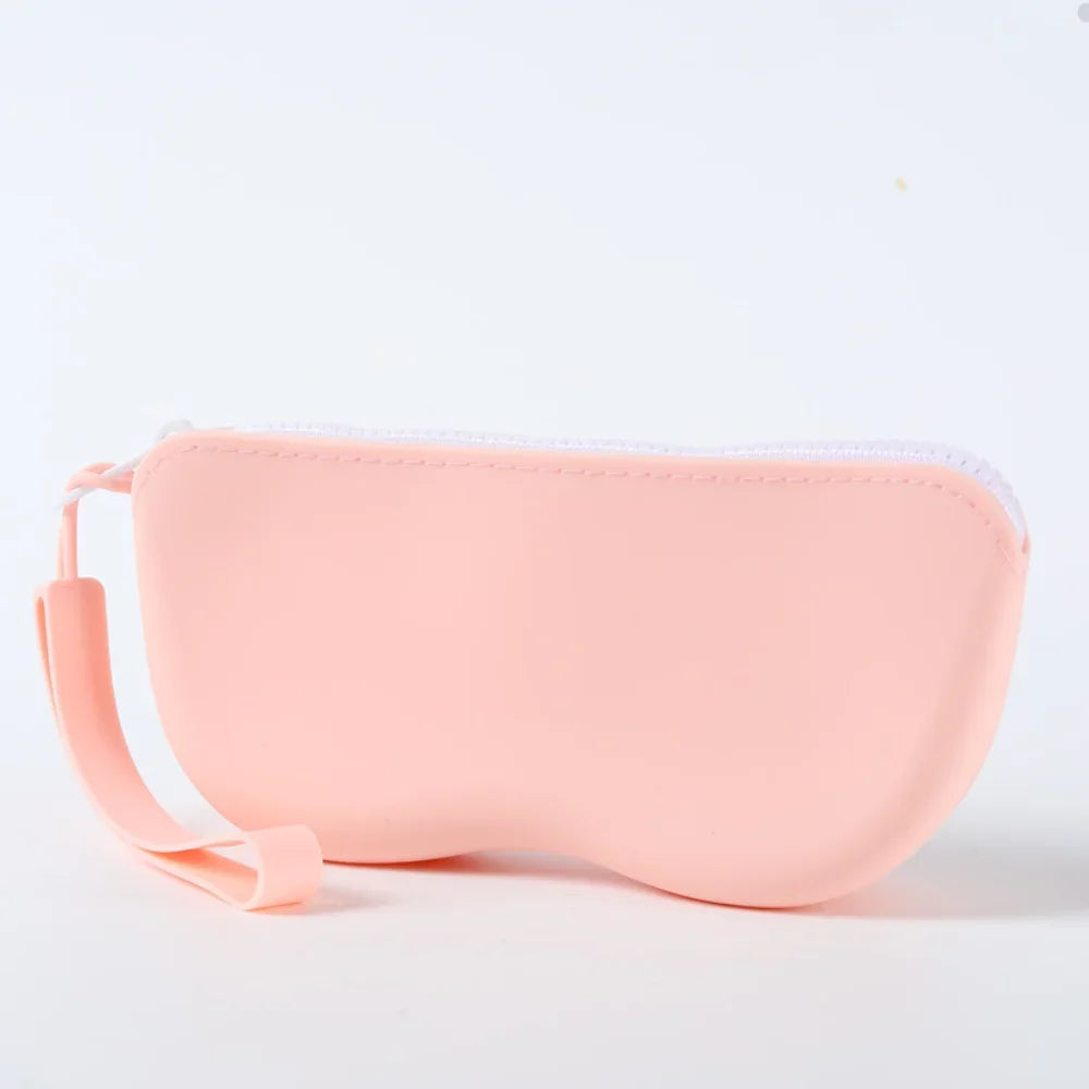 Soft Silicone Zipper Glasses Bag Storage Waterproof Bag Cosmetic Coin Bag for Women Girls Dustproof Glasses Box